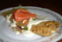 Galette au saumon et cr�me aux fines herbes