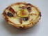 Tartelette aux courgettes-pruneaux-bacon