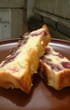 Clafoutis cerises-chocolat
