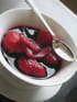 Soupe aux deux fraises et � l hibiscus