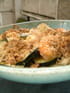 Crumble de courgettes et crevettes