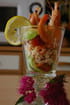 Verrine avocat-crabe-crevettes