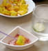 Cubes de mangue verte au piment d Espelette