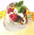 Verrine d avocat aux framboises et fruits secs