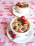 Clafoutis de cerise � la pistache