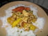 Poulet � la mangue verte