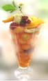 Verrine de melon et p�ches � la lavande