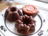 Petits g�teaux roses � l orange sanguine