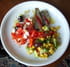 Salsa de ma�s, avocat et poivrons