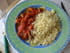 Semoule � la sauce tomate et � la viande