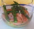 Verrine d asperges et avocats au saumon fum�