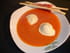 Panna cotta de ch�vre sur gaspacho