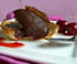 Tartelettes au chocolat sur lit de cerises