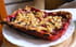 Tarte-crumble aux framboises et aux quetsches