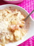 Crumble p�che-groseille