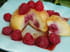 G�teau de semoule framboises-cassis