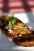 Tartine d�licieuse � la prune et aux oignons verts