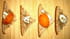 Toasts abricot, ch�vre et miel