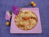 Gratin au mirabelles, rhubarbe