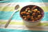 Crumble aux p�ches et cookies au chocolat