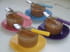Petits pots de cr�me au chocolat au lait