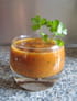 Verrines de tomates fra�ches, basilic et coriandre