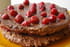 G�teau au chocolat et aux framboises