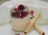 Panna cotta aux chamallows et aux framboises