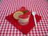 Panna cotta au citron et coulis de fraise