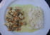 Eminc� de poulet aux coques sauce curry