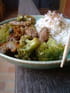 Boeuf saut� aux oignons et au brocoli
