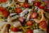 Salade de p�tes au poulet, petits pois et tomates