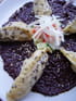 Ravioliroquois al mole poblano