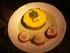 M�daillons de poulet, compote de courgette et pommes