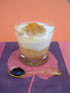 Verrine d automne aux poires, sp�culoos et confiture de vanille