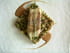 Lieu noir aux courgettes et jabugo saut�s, jus d une bisque