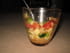 Verrine tomate, concombre et thon
