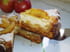 Cheesecake aux pommes caram�lis�es et pain d �pices