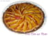 Tarte aux p�ches sur cr�me d amande