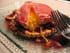 Oeuf fermier poch� � la bourguignonne