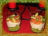 Mousse d avocat sur cr�me de saumon en verrines