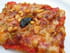 Pizza croc fondante aux poivrons et aux pignons
