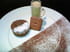 Coulant au chocolat, cr�me anglaise aux speculoos