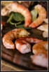 Compos�e exquise � la cardamome, et ses gambas en habit d �pices