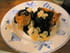 Profiteroles pralin�es, sauce choco-caramel