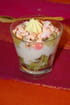 Verrine kiwis et noix de coco