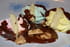 Meringues glac�es sauce chocolat