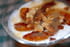 Velout� d amande aux pommes et caramel