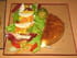 Salade compos�e et son reblochon pan�