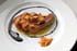 Foie gras po�l� aux speculoos sur lit de compote pomme-rhubarbe et caramel balsamique